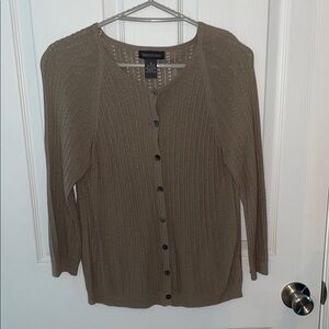 Mendocino Women's Taupe Cardigan Sweater